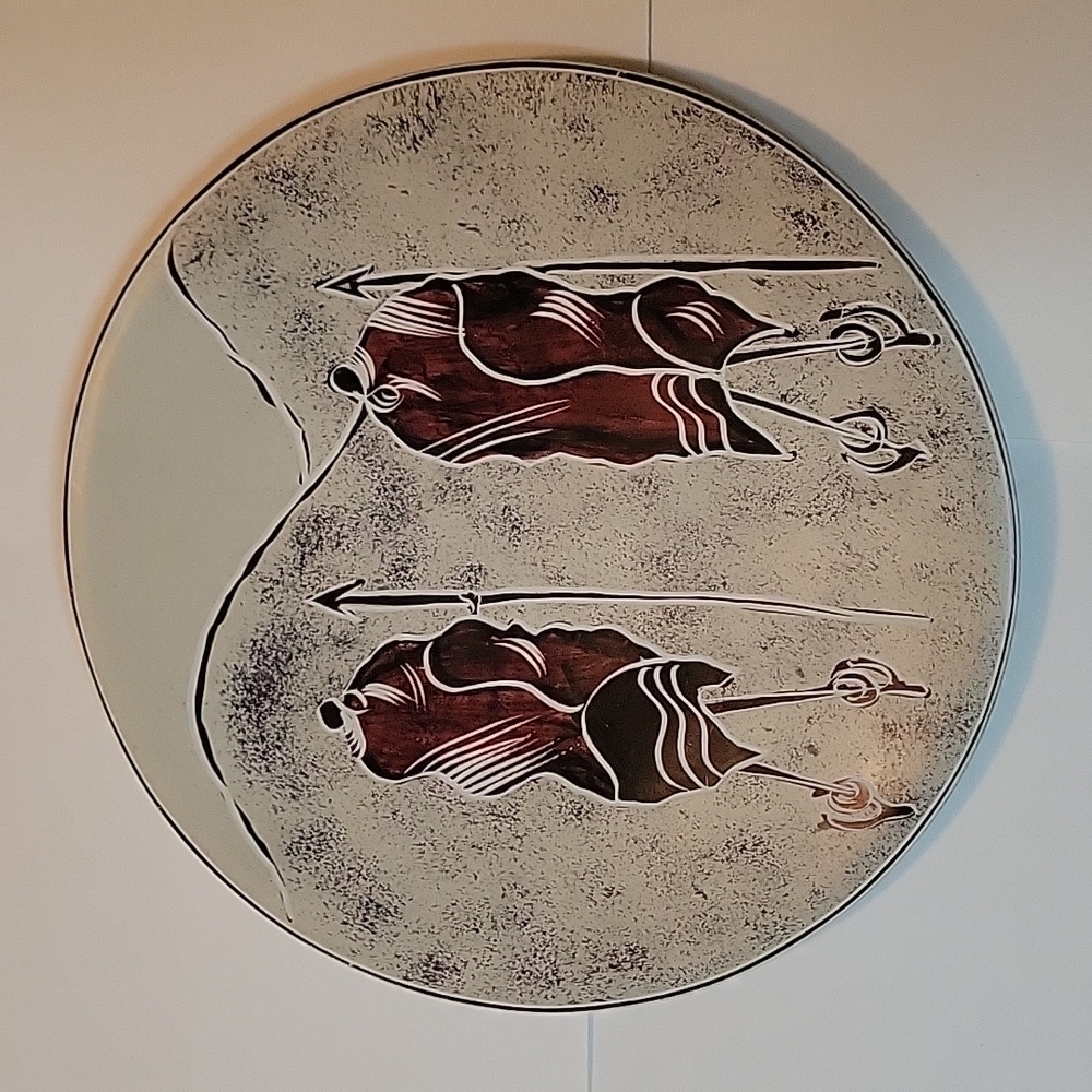 AUTHENTIC TRADITIONAL AFRICAN KISII SOAPSTONE Decorative Bowl w/ Maasai warriors